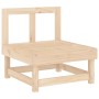 Juego de muebles de jardín 3 piezas madera maciza de pino de , Sofás modulares de exterior - Ref: Foro24-825408, Precio: 137,...
