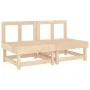 Central garden sofas 2 units solid pine wood by , Modular outdoor sofas - Ref: Foro24-825401, Price: 98,06 €, Discount: %