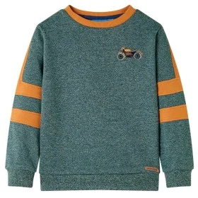 Sudadera infantil verde oscuro melange 92 de , Camisetas para niños - Ref: Foro24-12664, Precio: 12,91 €, Descuento: %