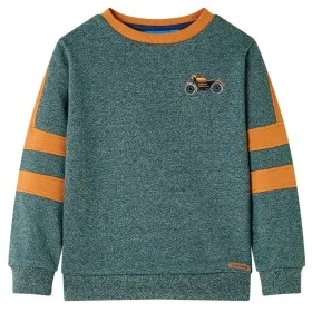 Sudadera infantil verde oscuro melange 116 de , Camisetas para niños - Ref: Foro24-12666, Precio: 10,97 €, Descuento: %