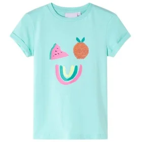 Camiseta infantil verde menta claro 140 de , Camisetas para niños - Ref: Foro24-11388, Precio: 8,30 €, Descuento: %