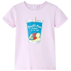 Camiseta infantil rosa suave 128 de , Camisetas para niños - Ref: Foro24-10602, Precio: 8,24 €, Descuento: %
