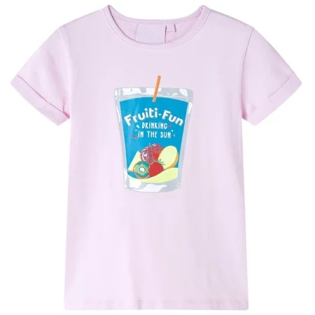 Camiseta infantil rosa suave 128 de , Camisetas para niños - Ref: Foro24-10602, Precio: 8,24 €, Descuento: %