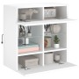 Mueble de TV de pared con luces LED blanco 58,5x30x60,5 cm de , Muebles TV - Ref: Foro24-837092, Precio: 57,66 €, Descuento: %