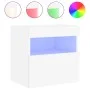 Mueble de TV de pared con luces LED blanco 40x30x40 cm de , Muebles TV - Ref: Foro24-837169, Precio: 43,05 €, Descuento: %