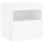 Mueble de TV de pared con luces LED blanco 40x30x40 cm de , Muebles TV - Ref: Foro24-837169, Precio: 43,05 €, Descuento: %
