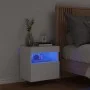 Mueble de TV de pared con luces LED blanco 40x30x40 cm de , Muebles TV - Ref: Foro24-837169, Precio: 43,05 €, Descuento: %