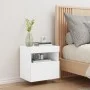 Mueble de TV de pared con luces LED blanco 40x30x40 cm de , Muebles TV - Ref: Foro24-837169, Precio: 43,05 €, Descuento: %