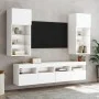 Mueble de TV de pared con luces LED blanco 40x30x40 cm de , Muebles TV - Ref: Foro24-837169, Precio: 43,05 €, Descuento: %