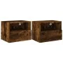 Muebles de pared para TV 2 uds madera roble ahumado 40x30x30 cm de , Muebles TV - Ref: Foro24-836849, Precio: 43,09 €, Descue...