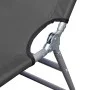 Tumbona plegable con respaldo ajustable gris de vidaXL, Tumbonas - Ref: Foro24-44293, Precio: 59,91 €, Descuento: %