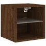 Wandmontierter TV-Schrank mit LED-Leuchten, braune Eiche, 30 x 28,5 x 30 cm von , TV-Möbel - Ref: Foro24-836985, Preis: 26,91...