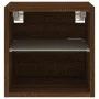 Wandmontierter TV-Schrank mit LED-Leuchten, braune Eiche, 30 x 28,5 x 30 cm von , TV-Möbel - Ref: Foro24-836985, Preis: 26,91...