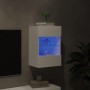 Mueble de TV de pared con luces LED blanco 40x30x60,5 cm de , Muebles TV - Ref: Foro24-837078, Precio: 43,66 €, Descuento: %