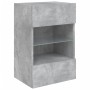 Mueble de TV de pared con luces LED gris hormigón 40x30x60,5 cm de , Muebles TV - Ref: Foro24-837084, Precio: 51,57 €, Descue...