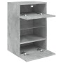Mueble de TV de pared con luces LED gris hormigón 40x30x60,5 cm de , Muebles TV - Ref: Foro24-837084, Precio: 51,57 €, Descue...
