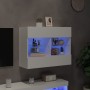 Mueble de TV de pared con luces LED blanco 78,5x30x60,5 cm de , Muebles TV - Ref: Foro24-837099, Precio: 68,22 €, Descuento: %