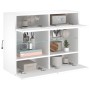 Mueble de TV de pared con luces LED blanco 78,5x30x60,5 cm de , Muebles TV - Ref: Foro24-837099, Precio: 68,22 €, Descuento: %