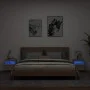 Muebles de TV de pared luces LED 2 uds roble Sonoma 40x30x40 cm de , Muebles TV - Ref: Foro24-837174, Precio: 58,81 €, Descue...