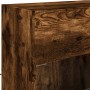Mueble TV de pared con luces LED roble ahumado 78,5x30x60,5 cm de , Muebles TV - Ref: Foro24-837103, Precio: 65,01 €, Descuen...