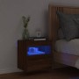 Mueble de TV de pared con luces LED roble marrón 40x30x40 cm de , Muebles TV - Ref: Foro24-837181, Precio: 35,33 €, Descuento: %