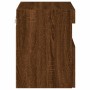 Mueble de TV de pared con luces LED roble marrón 40x30x40 cm de , Muebles TV - Ref: Foro24-837181, Precio: 35,33 €, Descuento: %