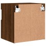 Mueble de TV de pared con luces LED roble marrón 40x30x40 cm de , Muebles TV - Ref: Foro24-837181, Precio: 35,33 €, Descuento: %
