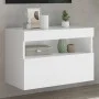 Mueble de TV de pared con luces LED blanco 60x30x40 cm de , Muebles TV - Ref: Foro24-837183, Precio: 50,15 €, Descuento: %