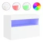 Mueble de TV de pared con luces LED blanco 60x30x40 cm de , Muebles TV - Ref: Foro24-837183, Precio: 50,15 €, Descuento: %