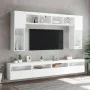 Mueble de TV de pared con luces LED blanco 60x30x40 cm de , Muebles TV - Ref: Foro24-837183, Precio: 50,15 €, Descuento: %