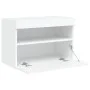 Mueble de TV de pared con luces LED blanco 60x30x40 cm de , Muebles TV - Ref: Foro24-837183, Precio: 50,15 €, Descuento: %