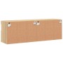 Muebles de TV de pared luces LED 2 uds roble Sonoma 60x30x40 cm de , Muebles TV - Ref: Foro24-837188, Precio: 83,37 €, Descue...