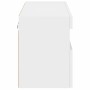 Mueble de TV de pared con luces LED blanco 80x30x40 cm de , Muebles TV - Ref: Foro24-837197, Precio: 62,73 €, Descuento: %