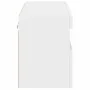 Mueble de TV de pared con luces LED blanco 80x30x40 cm de , Muebles TV - Ref: Foro24-837197, Precio: 62,07 €, Descuento: %