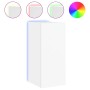 Mueble de TV de pared con luces LED blanco 30,5x35x70 cm de , Muebles TV - Ref: Foro24-837232, Precio: 48,65 €, Descuento: %
