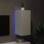 Mueble de TV de pared con luces LED blanco 30,5x35x70 cm de , Muebles TV - Ref: Foro24-837232, Precio: 48,65 €, Descuento: %