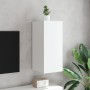 Mueble de TV de pared con luces LED blanco 30,5x35x70 cm de , Muebles TV - Ref: Foro24-837232, Precio: 48,65 €, Descuento: %