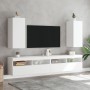 Mueble de TV de pared con luces LED blanco 30,5x35x70 cm de , Muebles TV - Ref: Foro24-837232, Precio: 48,65 €, Descuento: %