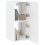 Mueble de TV de pared con luces LED blanco 30,5x35x70 cm de , Muebles TV - Ref: Foro24-837232, Precio: 48,65 €, Descuento: %