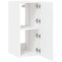 Mueble de TV de pared con luces LED blanco 30,5x35x70 cm de , Muebles TV - Ref: Foro24-837232, Precio: 48,65 €, Descuento: %