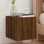 Mueble de TV de pared con luces LED roble marrón 30,5x35x30 cm de , Muebles TV - Ref: Foro24-837230, Precio: 35,07 €, Descuen...