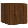 Mueble de TV de pared con luces LED roble marrón 30,5x35x30 cm de , Muebles TV - Ref: Foro24-837230, Precio: 35,07 €, Descuen...