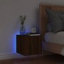 Mueble de TV de pared con luces LED roble marrón 30,5x35x30 cm de , Muebles TV - Ref: Foro24-837230, Precio: 35,07 €, Descuen...