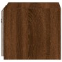 Mueble de TV de pared con luces LED roble marrón 30,5x35x30 cm de , Muebles TV - Ref: Foro24-837230, Precio: 35,07 €, Descuen...