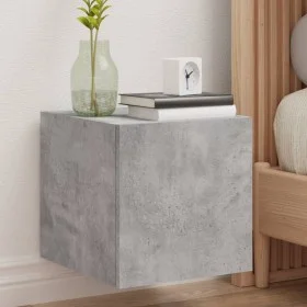 Mueble de TV de pared con luces LED gris hormigón 30,5x35x30 cm de , Muebles TV - Ref: Foro24-837224, Precio: 36,86 €, Descue...