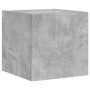 Mueble de TV de pared con luces LED gris hormigón 30,5x35x30 cm de , Muebles TV - Ref: Foro24-837224, Precio: 37,36 €, Descue...
