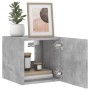 Mueble de TV de pared con luces LED gris hormigón 30,5x35x30 cm de , Muebles TV - Ref: Foro24-837224, Precio: 37,36 €, Descue...