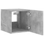 Mueble de TV de pared con luces LED gris hormigón 30,5x35x30 cm de , Muebles TV - Ref: Foro24-837224, Precio: 37,36 €, Descue...
