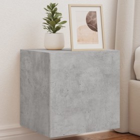 Muebles TV de pared luces LED 2 uds gris hormigón 40,5x35x40 cm de , Muebles TV - Ref: Foro24-837253, Precio: 68,55 €, Descue...