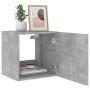 Muebles TV de pared luces LED 2 uds gris hormigón 40,5x35x40 cm de , Muebles TV - Ref: Foro24-837253, Precio: 68,55 €, Descue...